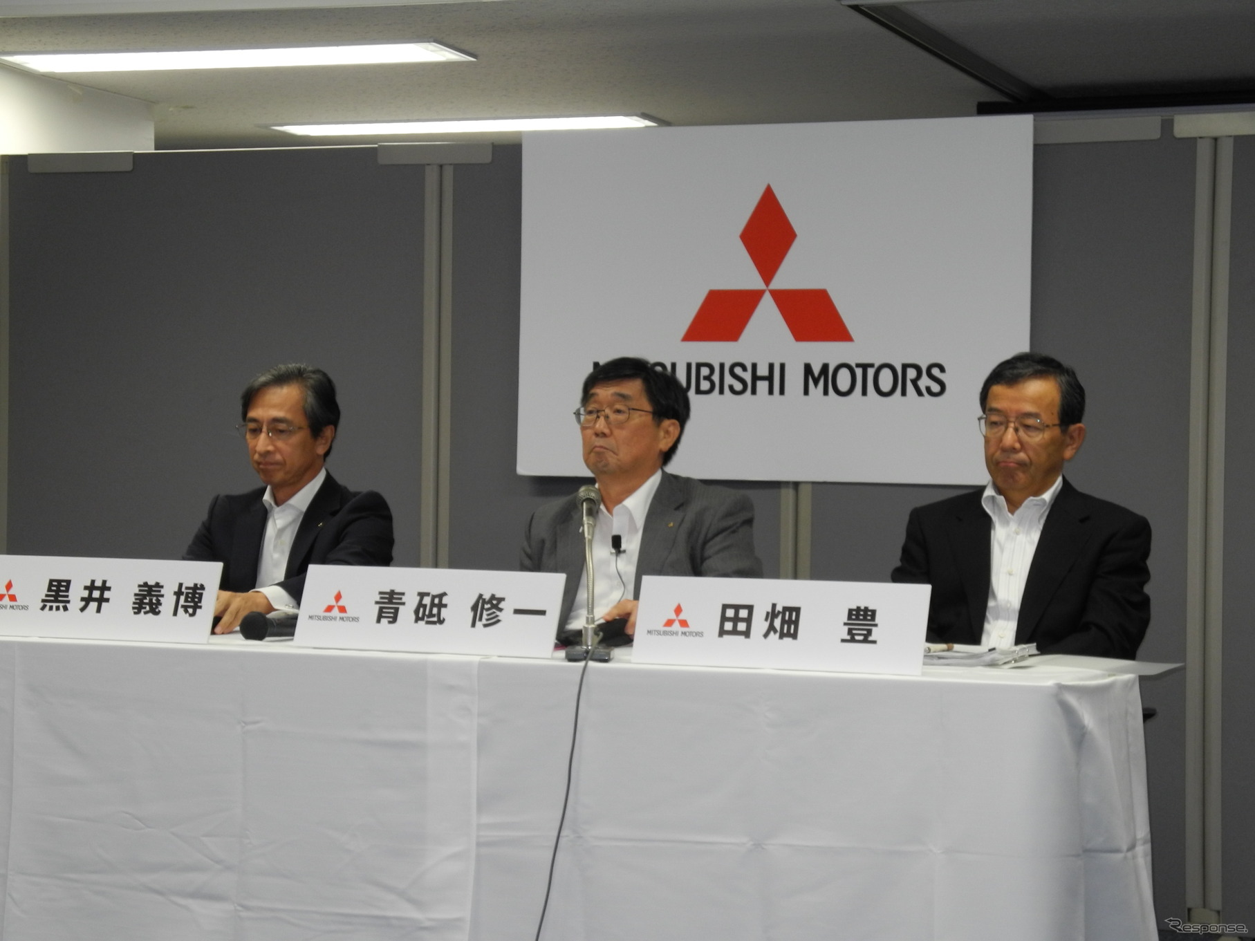 三菱自動車2012年度第1四半期業績会見