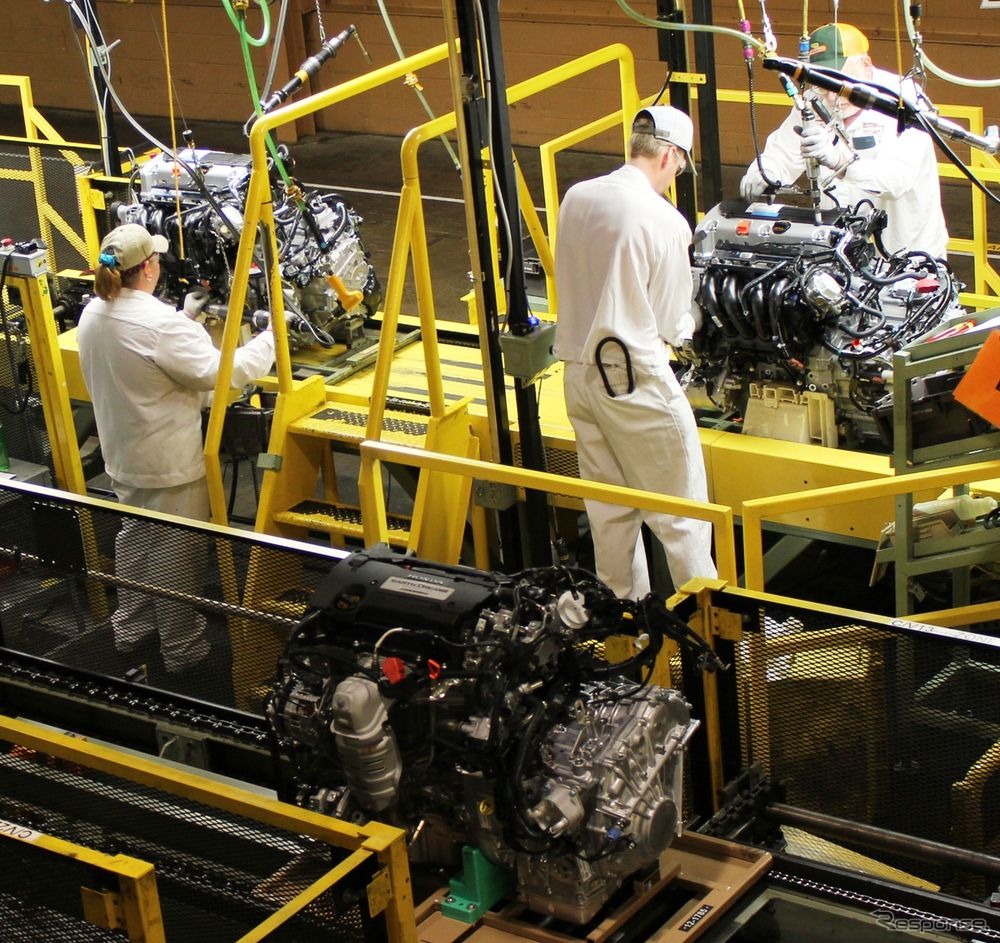 「アースドリーム」エンジンの量産を開始したホンダの米国オハイオ州アンナ工場