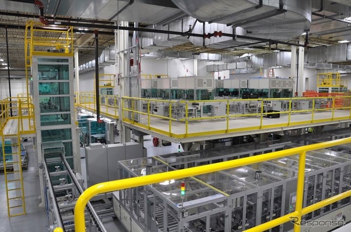 A123システムズ社の米国ミシガン州の電池工場