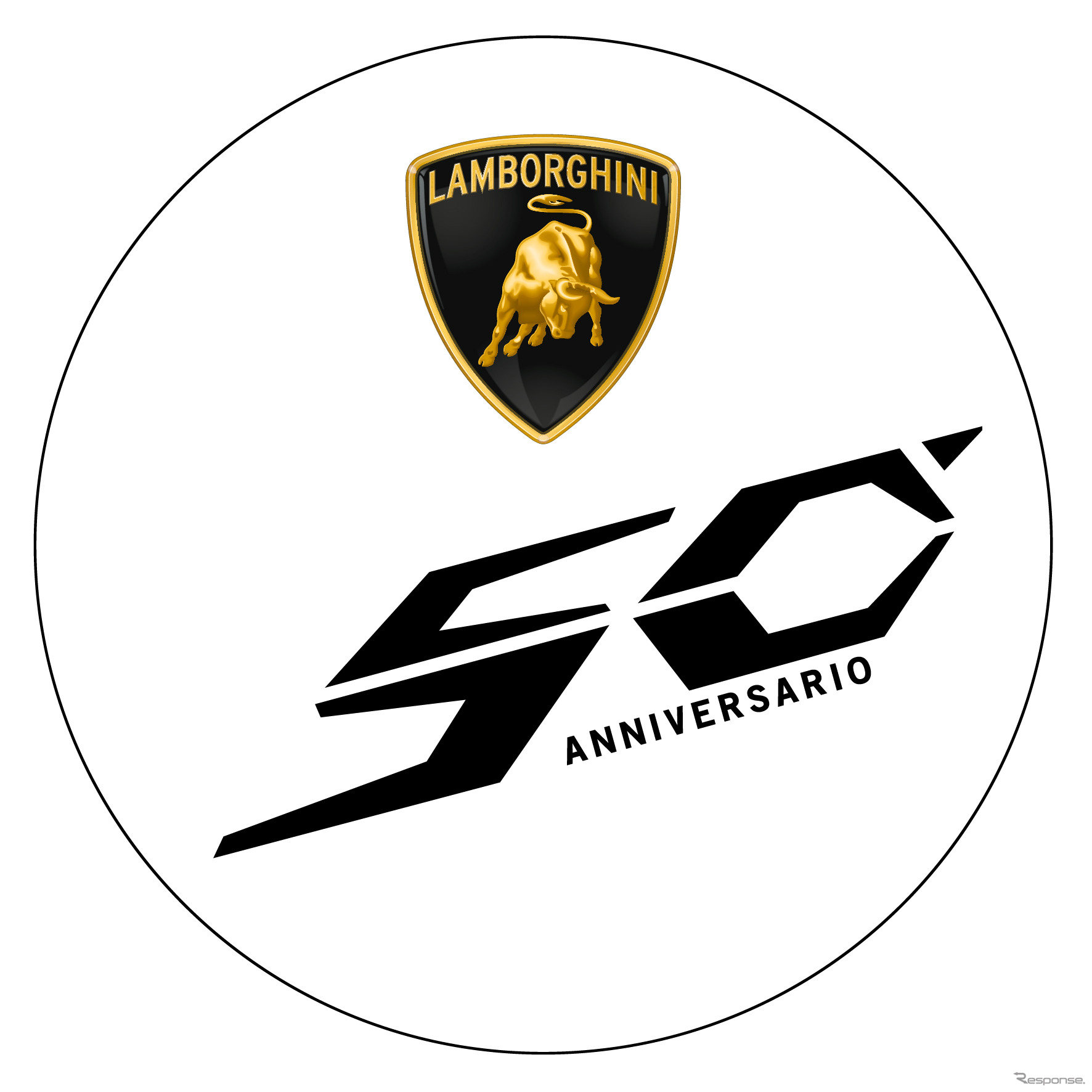 ランボルギーニ50周年ロゴ