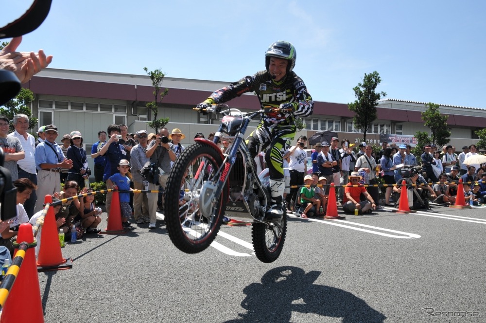 トライアル国際A級スーパークラスライダーの小川友幸選手