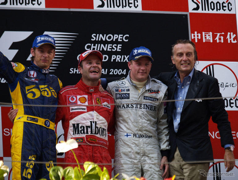 【F1中国GP】リザルト…バリケロ、中国史上初の勝利