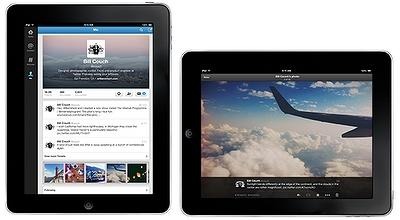 iPad版「Twitter」アプリ画面
