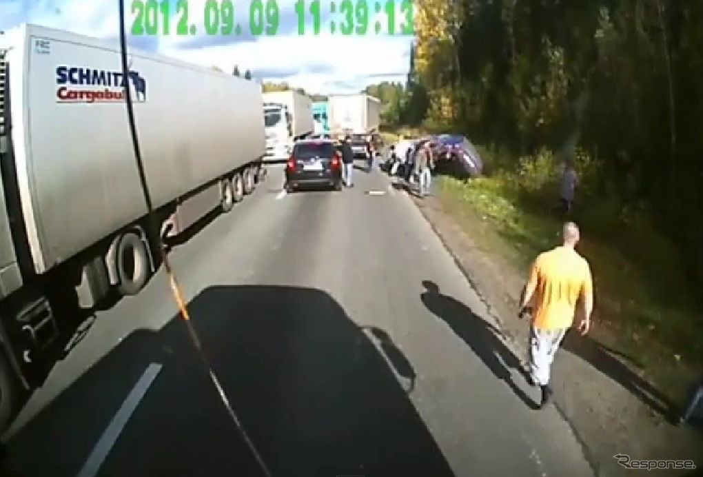 車載カメラが捉えたロシアの交通トラブル映像