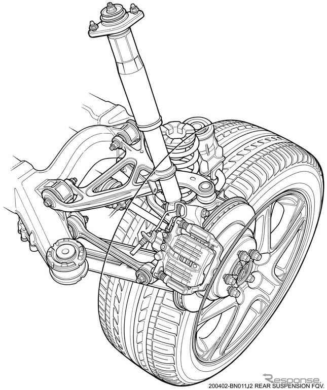 【ホンダ レジェンド新型発表】サスペンションは旋回性能重視