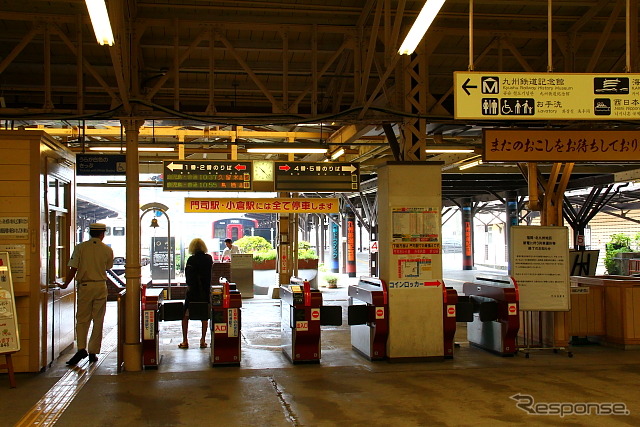 2012年9月時点の門司港駅構内