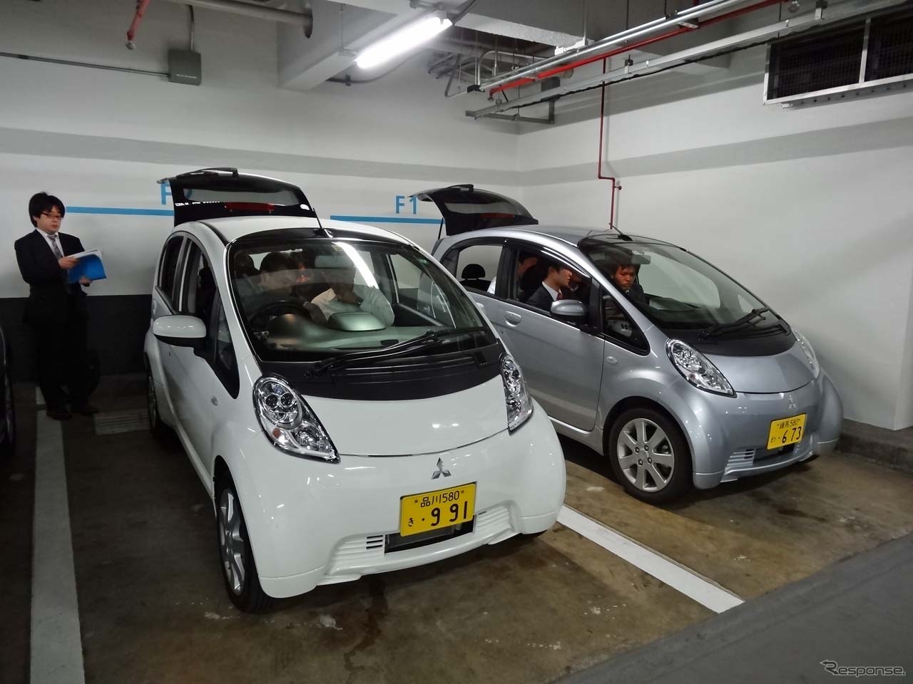 東京・浜松町にある世界貿易センターの地下駐車場で「長崎みらいナビin五島」の体験会を実施