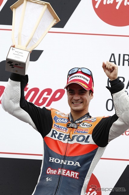 今季5勝目を飾ったダニ・ペドロサ（ホンダ）