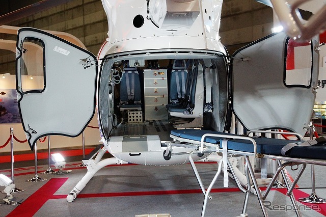 日本国内のドクターヘリとしては、ユーロコプター『EC135』と並び、採用数の多い機体。