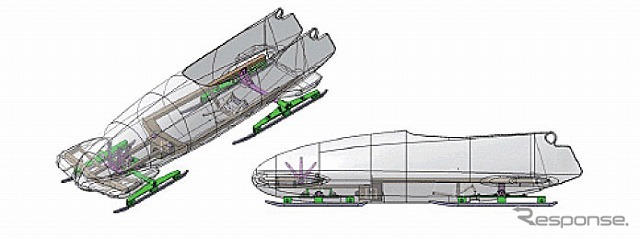 「下町ボブスレー」試作機