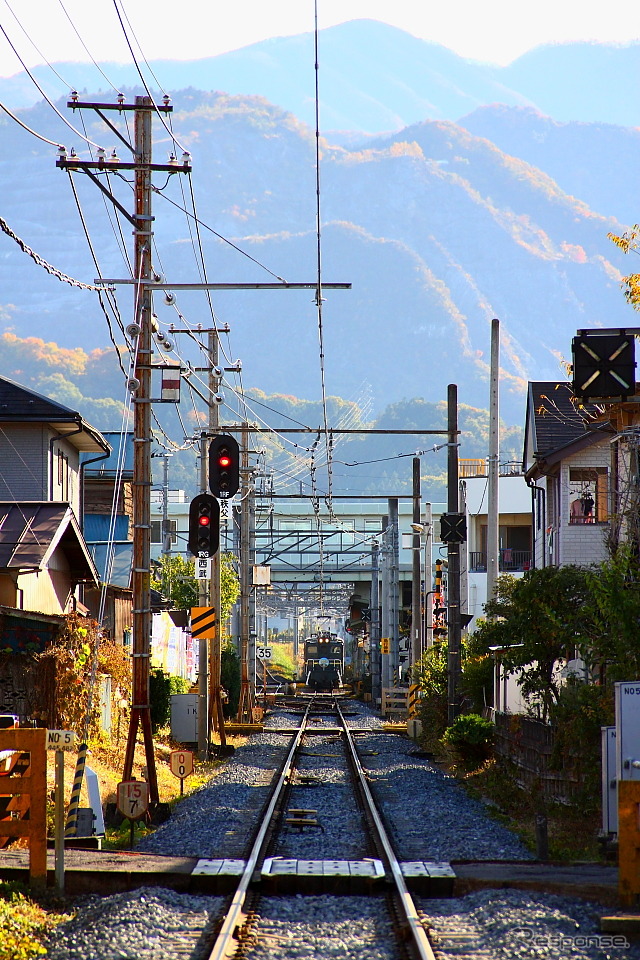 秩父鉄道 御花畑駅付近