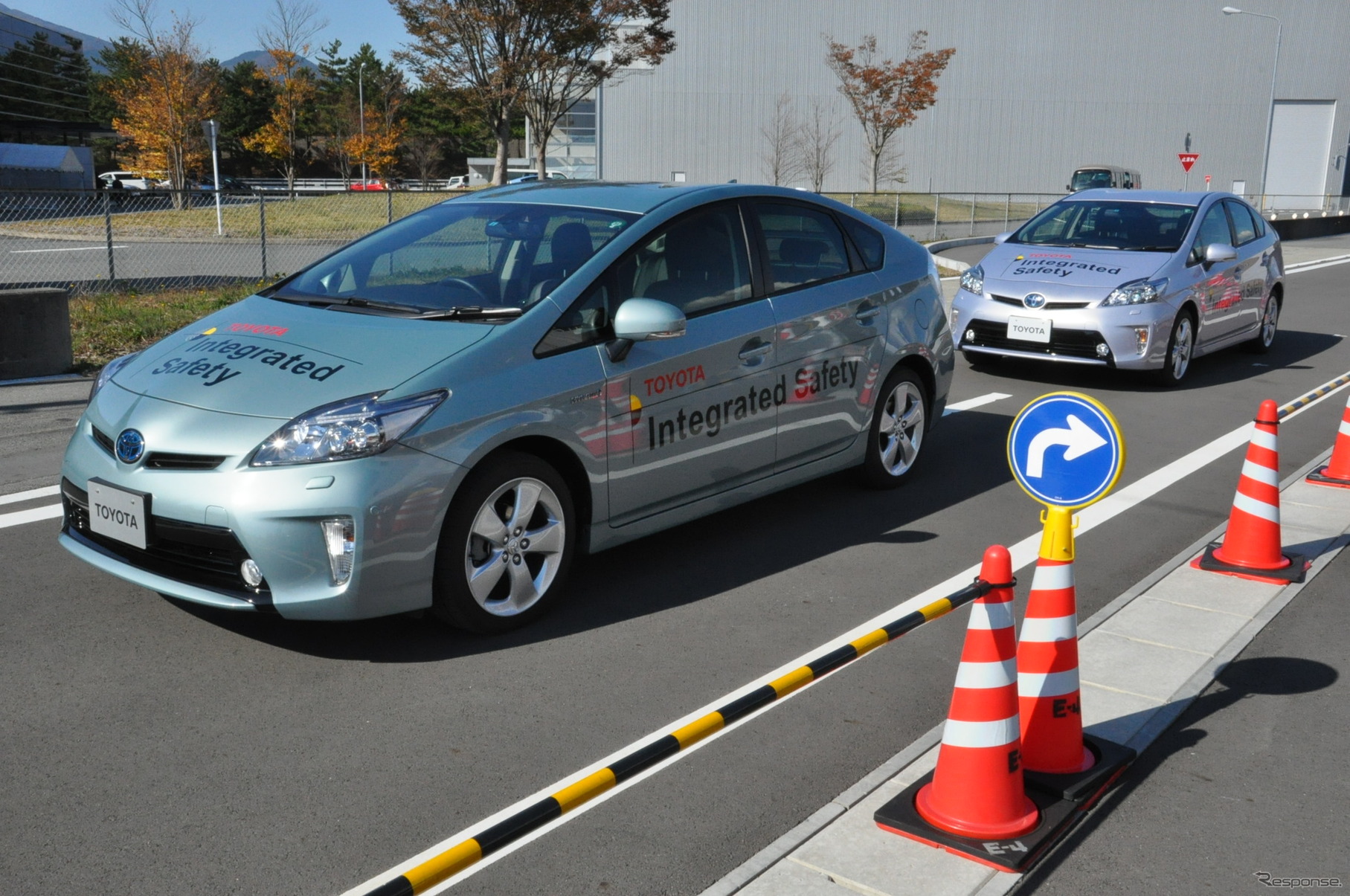 トヨタ自動車 安全技術説明会のようす