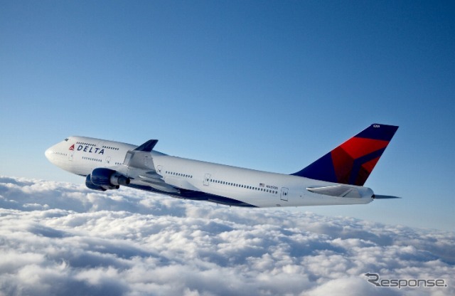 デルタ航空・ボーイング747-400型機の内装刷新