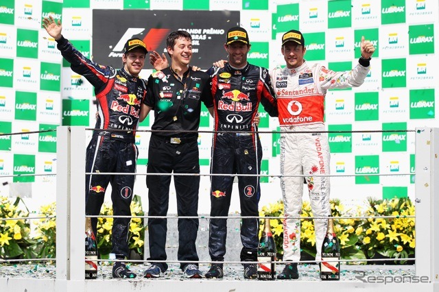 表彰台（F1ブラジルGP）