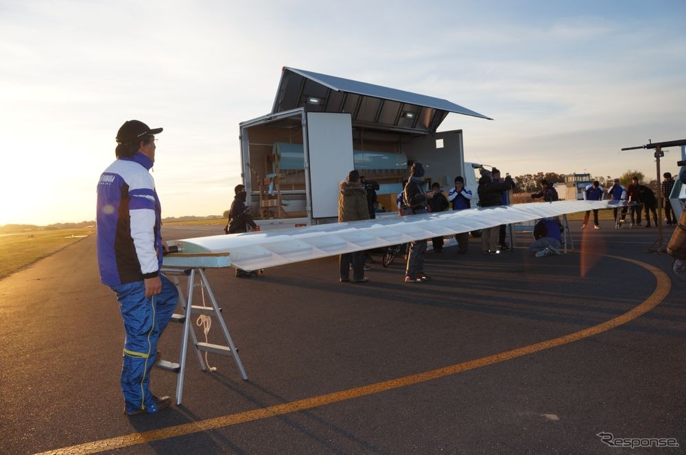 目標飛行距離120km、人力飛行機の世界記録に挑戦…ヤマハ有志チーム