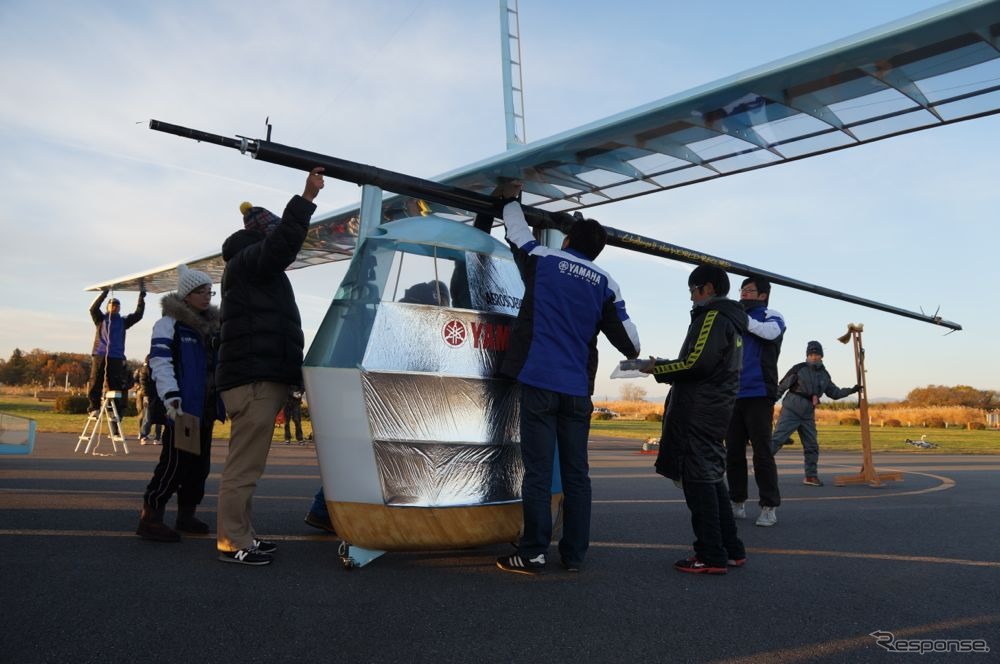 目標飛行距離120km、人力飛行機の世界記録に挑戦…ヤマハ有志チーム
