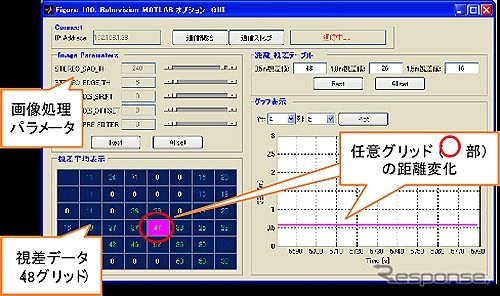 RoboVision MATLAB オプション画面