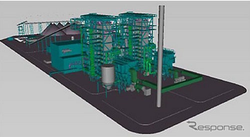 循環流動層ボイラーを採用した石炭火力発電設備