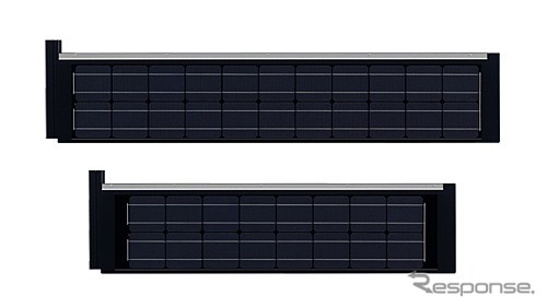 シャープ・瓦型 単結晶太陽電池モジュール