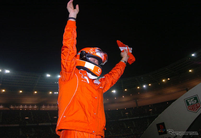 “レース・オブ・チャンピオンズ”でシューマッハ敗れる