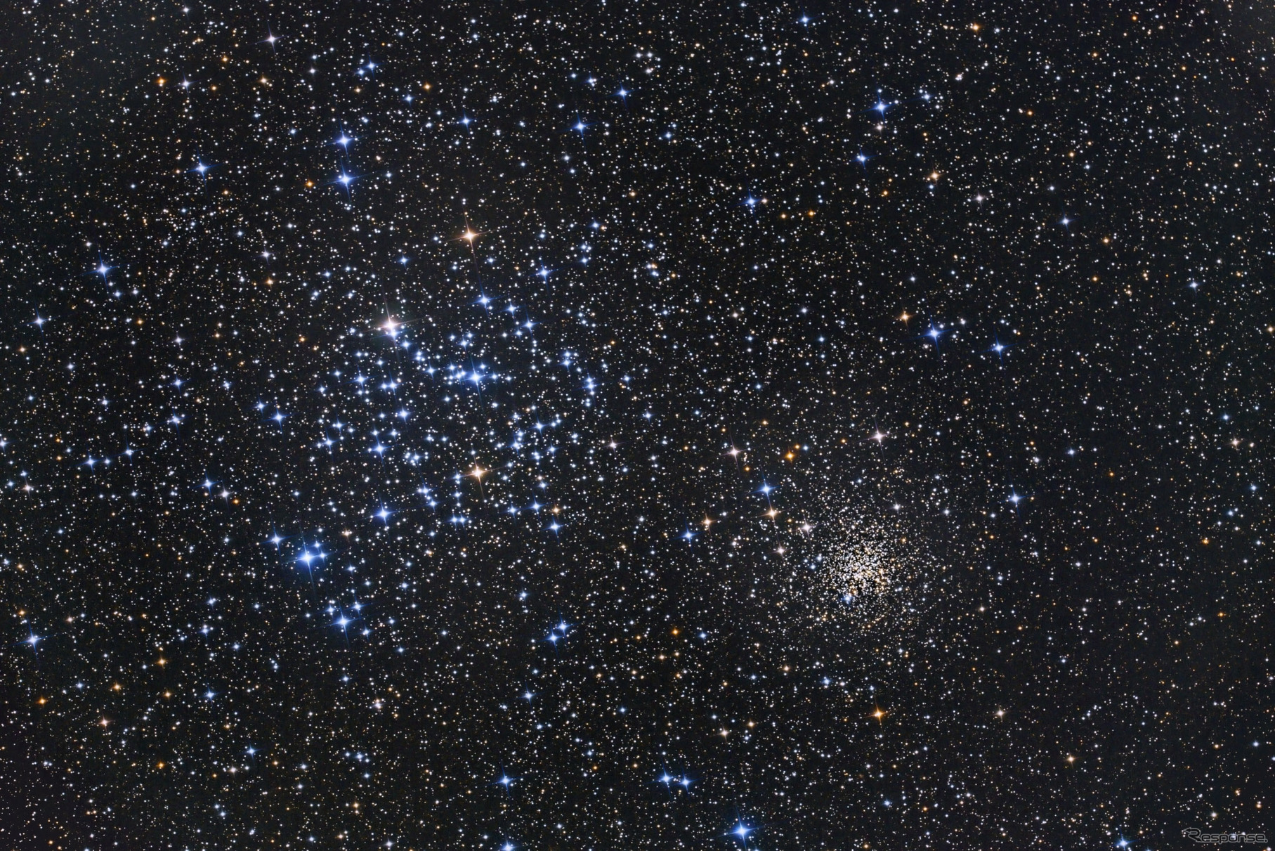 散開星団M35とNGC 2158