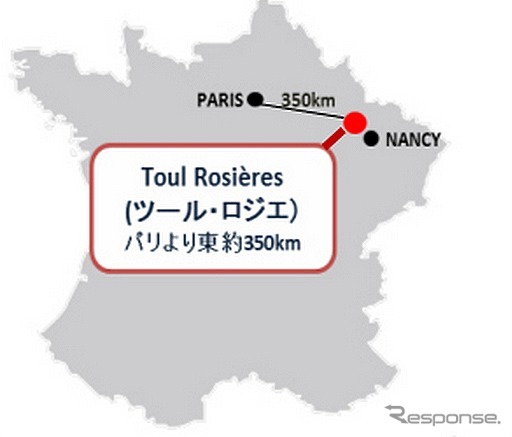 ツール・ロジエ太陽光発電所の所在地