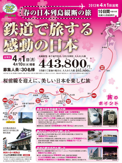 鉄道で旅する感動の日本