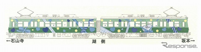 京阪電鉄・ラッピング電車「スウィートトレイン2013」号