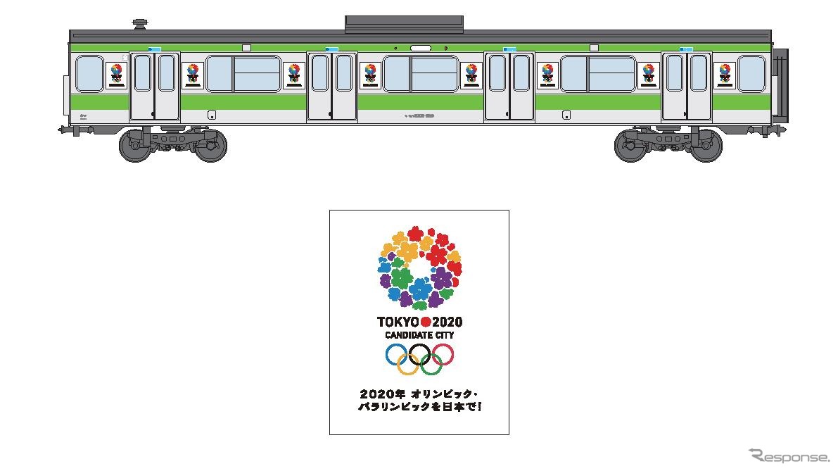 JR東日本、山手線で2020年オリンピック・パラリンピック招致ラッピング