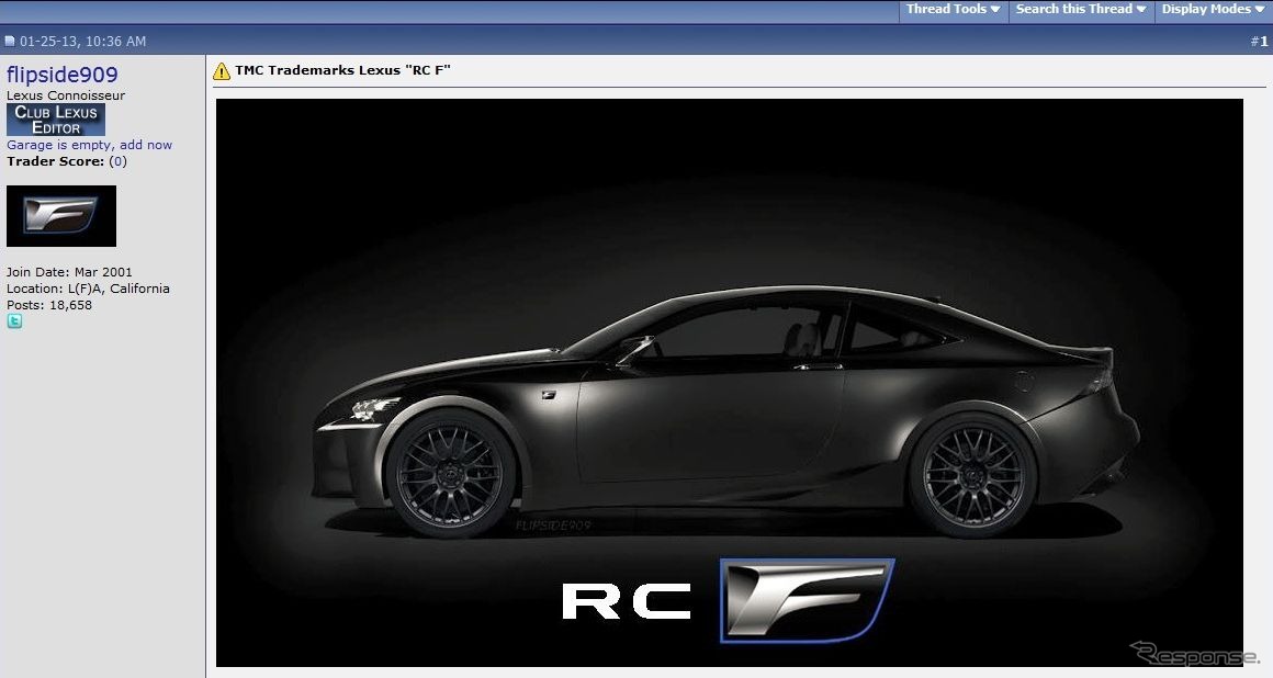 レクサスファンサイト、『CLUB LEXUS』が伝えたレクサス『RC-F』