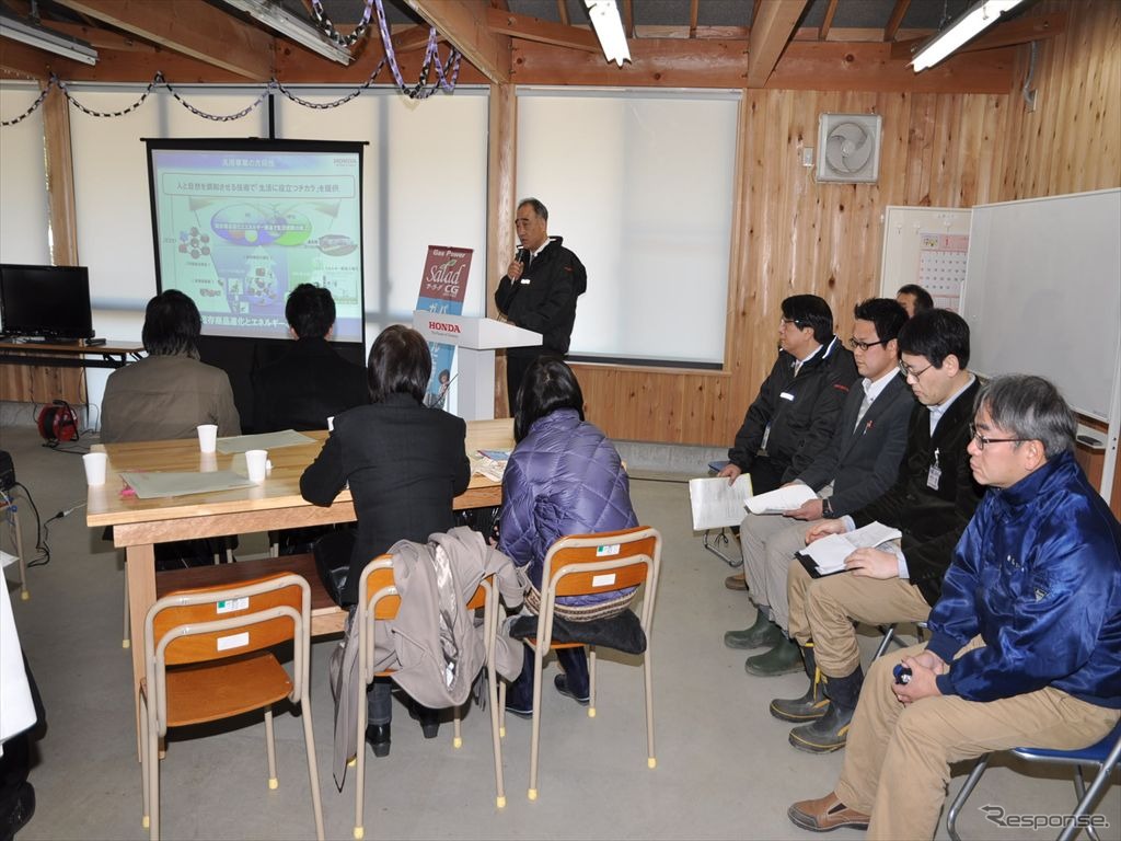 ホンダ耕うん機の発表体験会