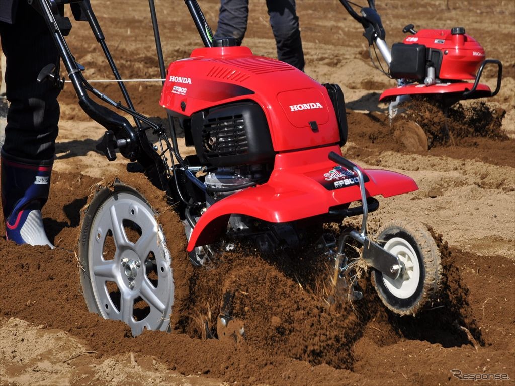 ホンダ耕うん機の発表体験会