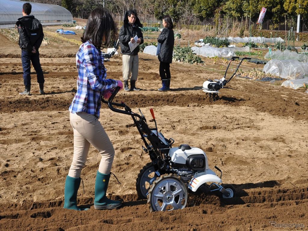 ホンダ耕うん機の発表体験会
