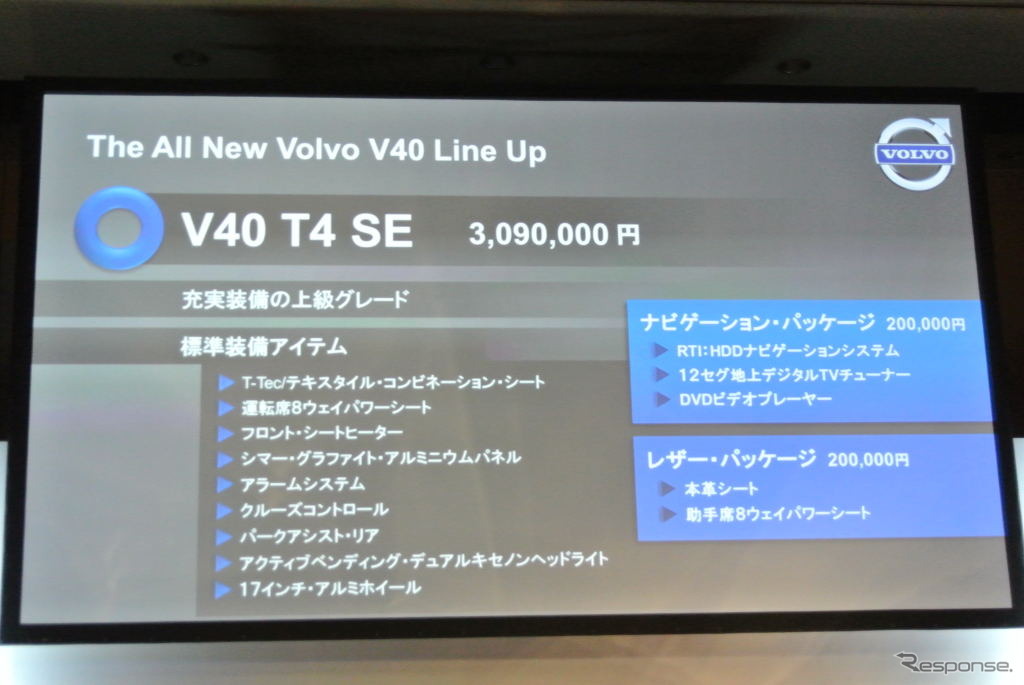 ボルボ V40 発表会