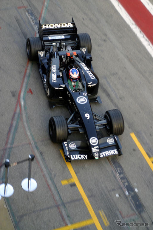 【ホンダF1】B・A・Rホンダ、納得の初テスト