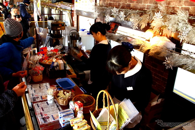 JR北海道 釧網線 釧路駅 「SL冬の湿原号」カフェカー（2013年2月）