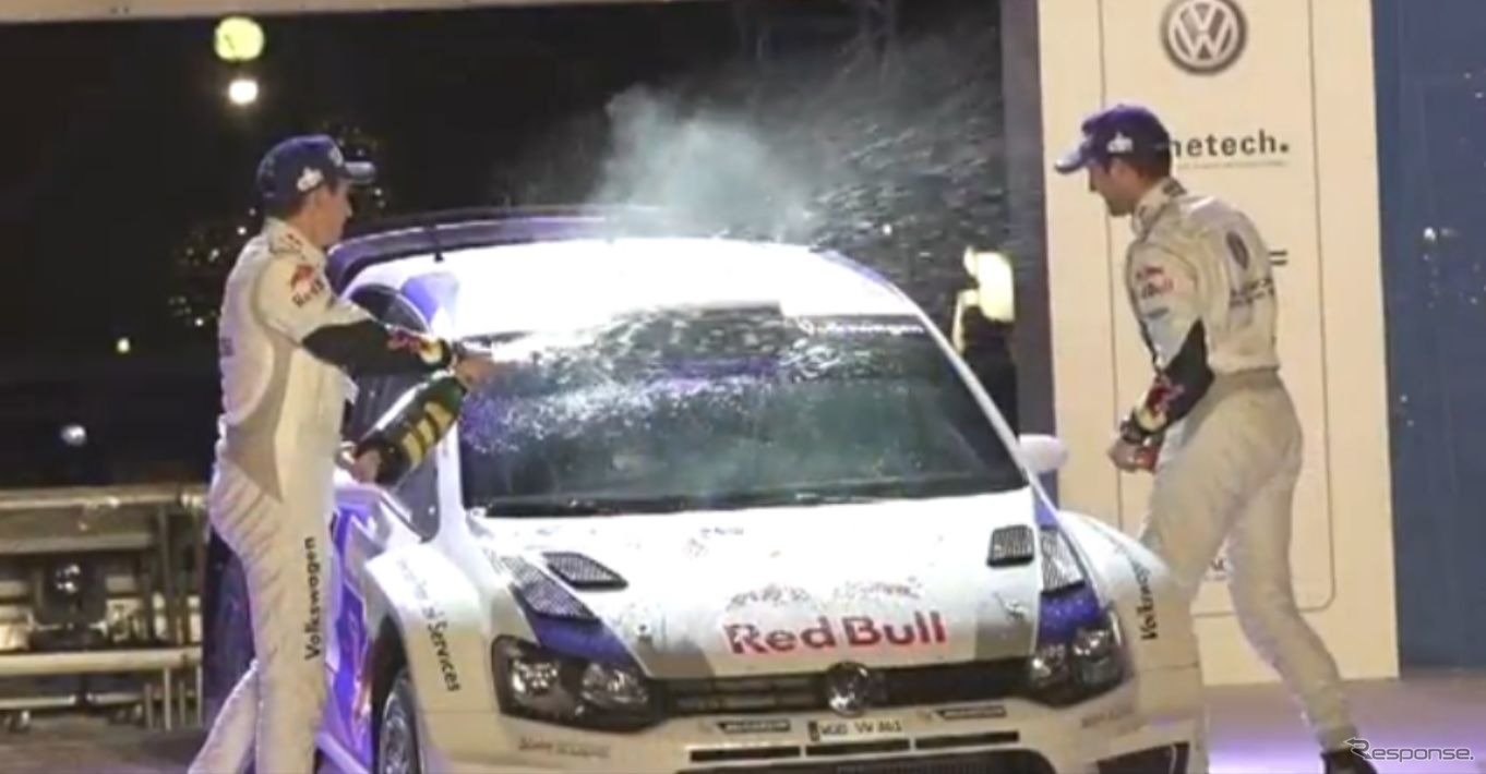 WRC第2戦のラリー・スウェーデンで勝利を収めたVW ポロR WRC