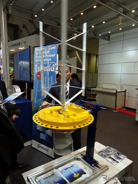 三井海洋開発の潮流・風力発電装置『skwid（スクウィッド）』