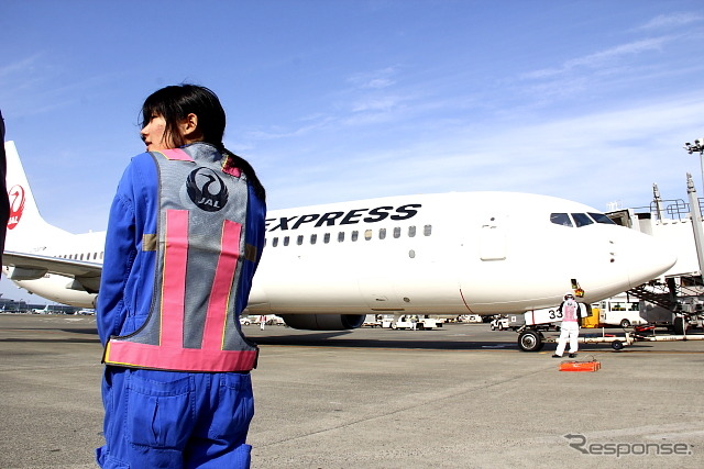 JAL ひなまつりフライト（2013年3月3日 羽田空港）