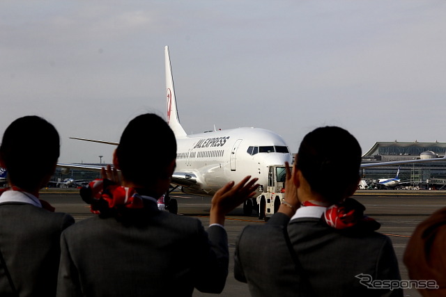 JAL ひなまつりフライト（2013年3月3日 羽田空港）