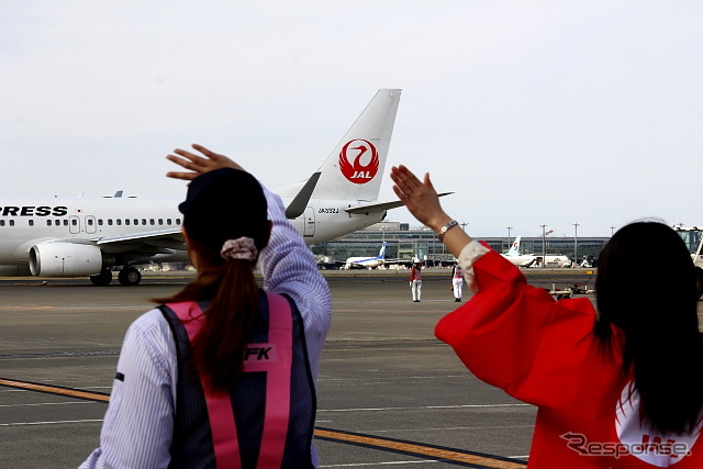 JAL ひなまつりフライト（2013年3月3日 羽田空港）