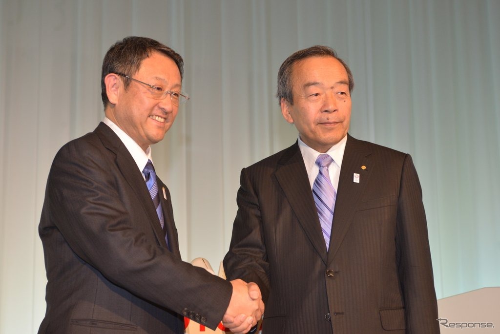 豊田社長と内山田副社長