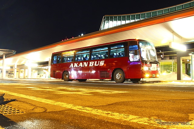 釧路空港　阿寒バス（2013年2月）