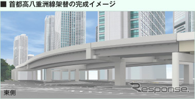 首都高八重洲線の長期通行止め期間が2カ月短縮、年内に終了