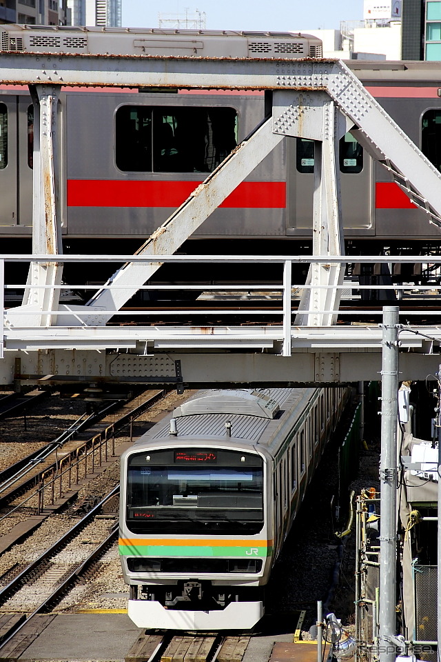 2013年3月15日までの東横線渋谷～代官山間（地上区間）