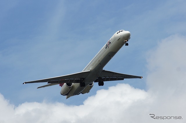 日本航空 マクドネルダグラスMD-90（参考画像）