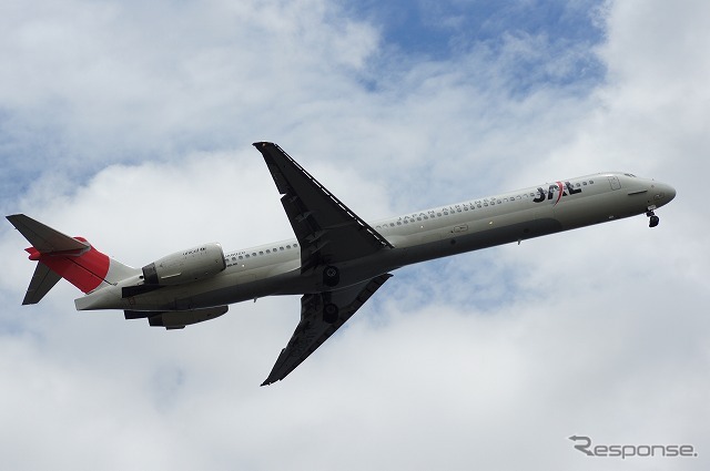 日本航空 マクドネルダグラスMD-90（参考画像）