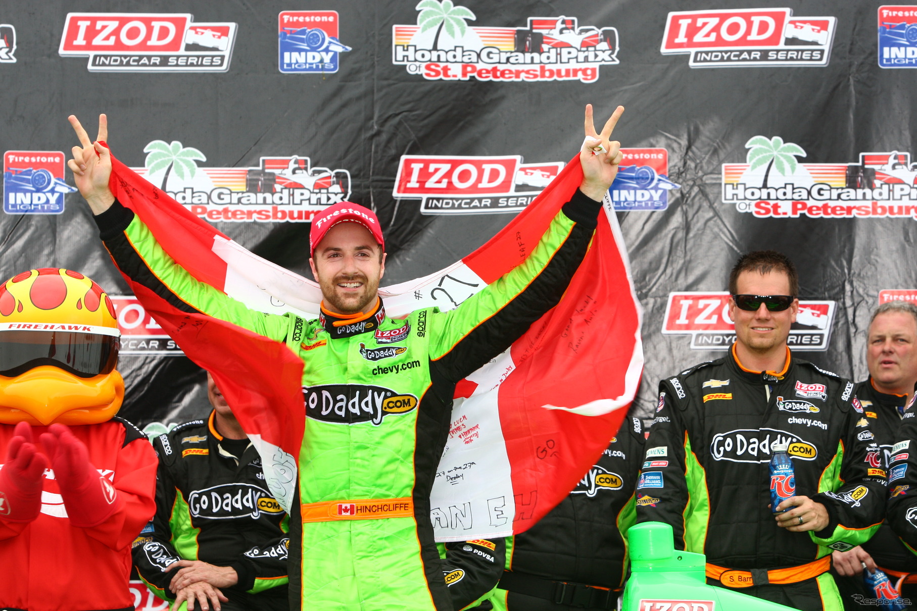 インディカー初優勝のヒンチクリフ。写真：Indycar