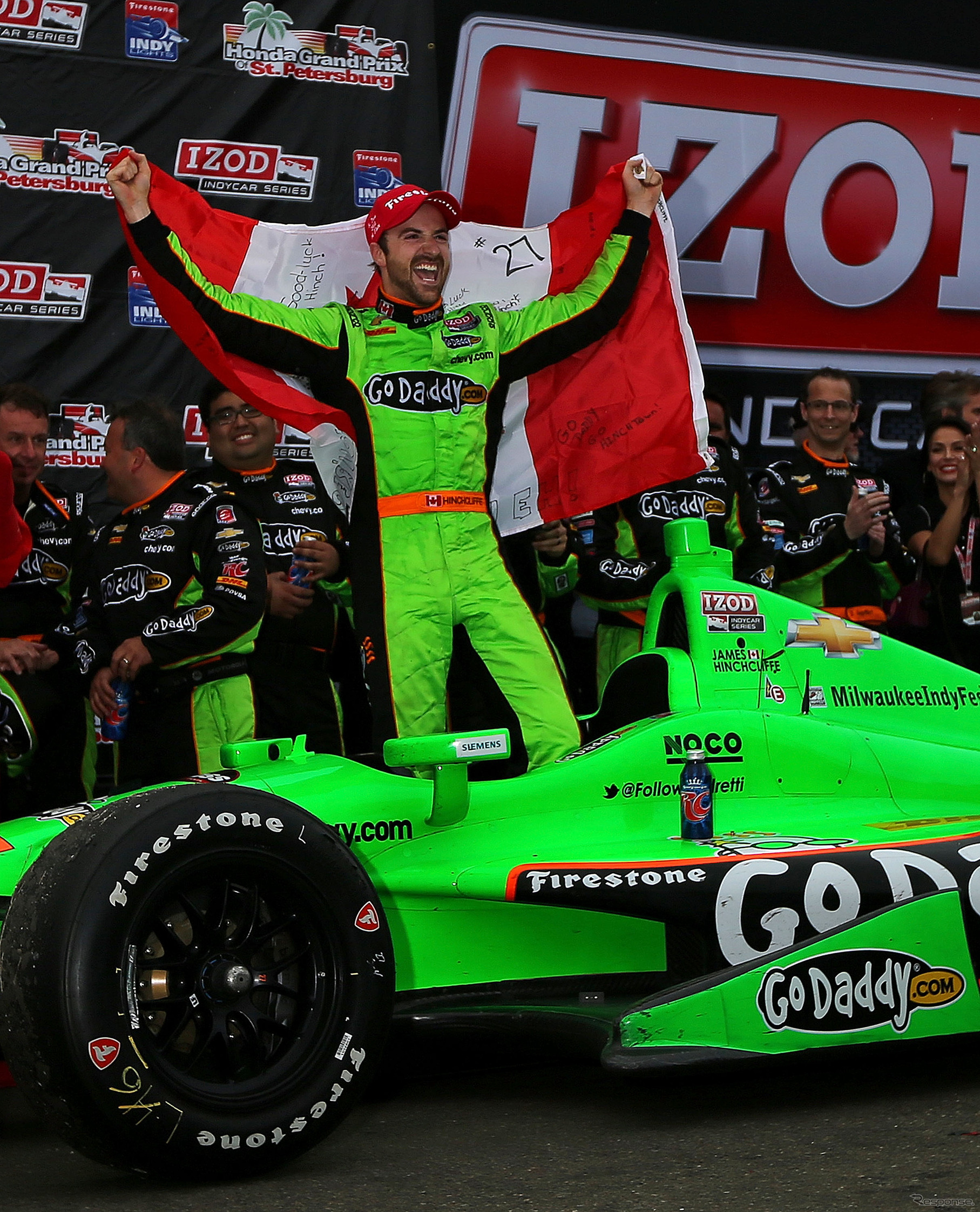 インディカー初優勝のヒンチクリフ