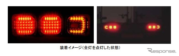 市光工業・トラック用フルLEDリアコンビネーションランプ